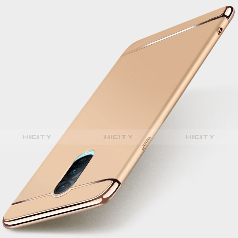 Custodia Lusso Metallo Laterale e Plastica Cover M01 per Oppo RX17 Pro Oro