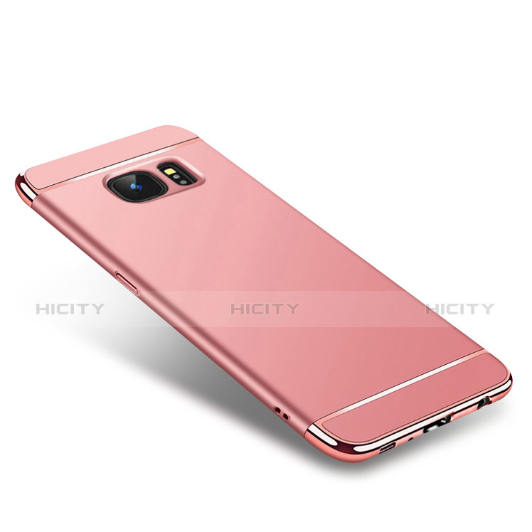 Custodia Lusso Metallo Laterale e Plastica Cover M01 per Samsung Galaxy S7 G930F G930FD