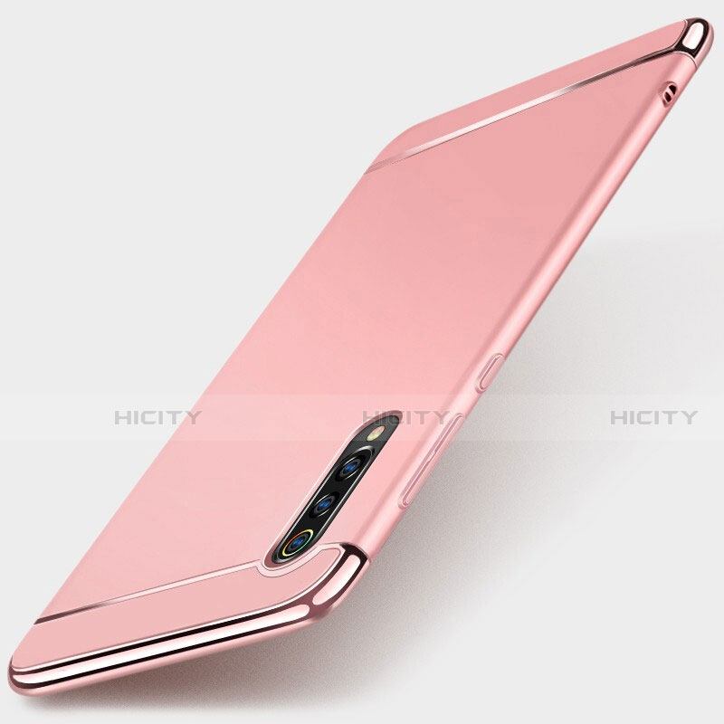 Custodia Lusso Metallo Laterale e Plastica Cover M01 per Xiaomi Mi 9 Oro Rosa