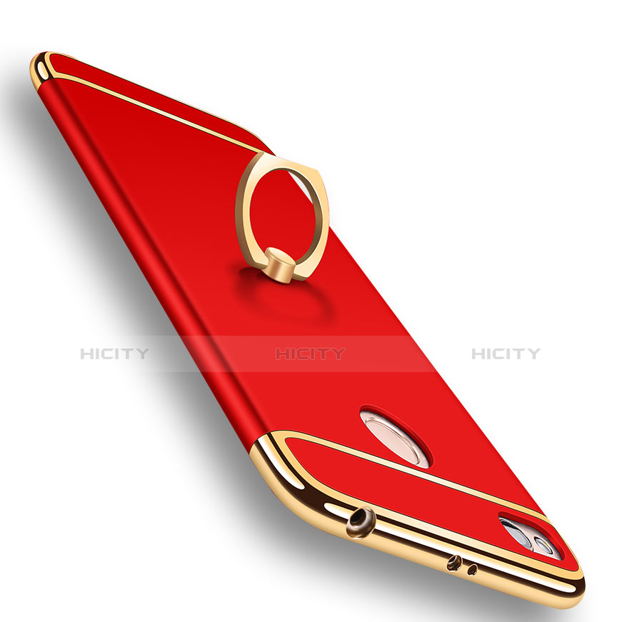 Custodia Lusso Metallo Laterale e Plastica Cover M01 per Xiaomi Redmi 4X Rosso