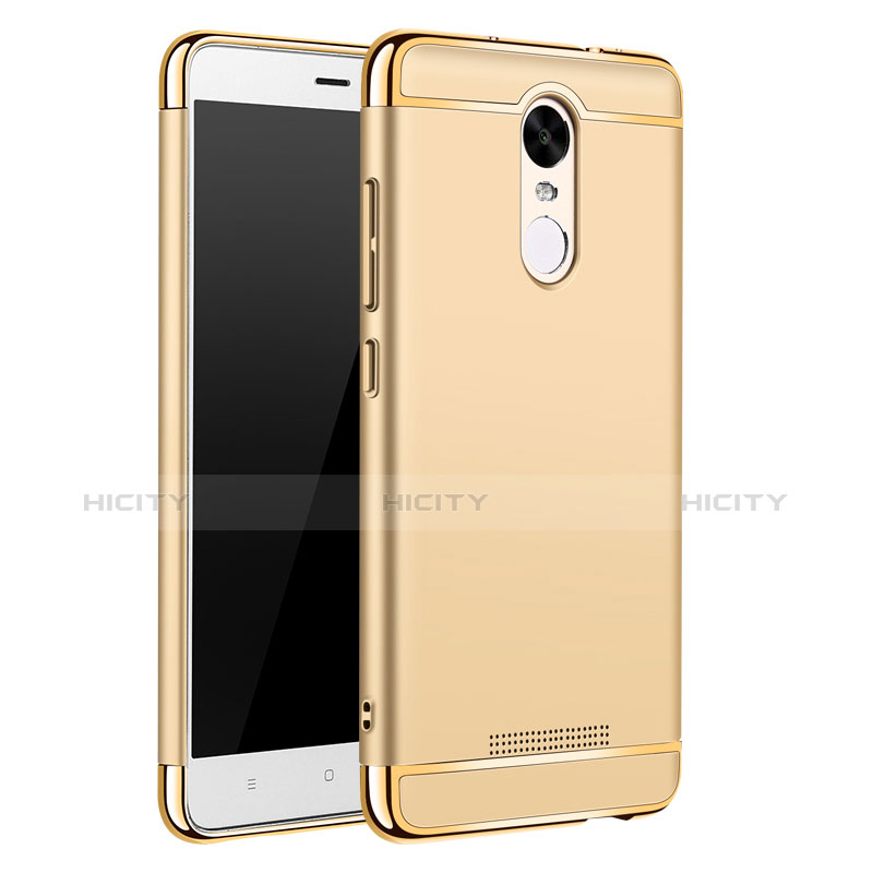 Custodia Lusso Metallo Laterale e Plastica Cover M01 per Xiaomi Redmi Note 3 Oro