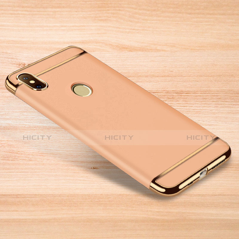 Custodia Lusso Metallo Laterale e Plastica Cover M01 per Xiaomi Redmi Note 6 Pro Oro