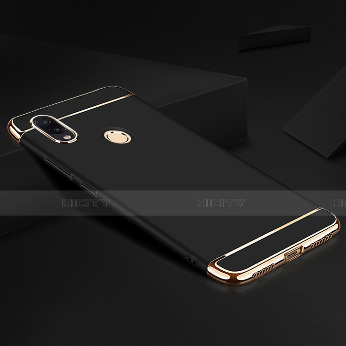 Custodia Lusso Metallo Laterale e Plastica Cover M01 per Xiaomi Redmi Note 7 Nero