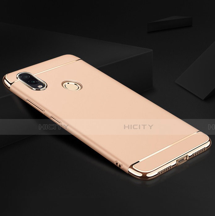 Custodia Lusso Metallo Laterale e Plastica Cover M01 per Xiaomi Redmi Note 7 Pro Oro