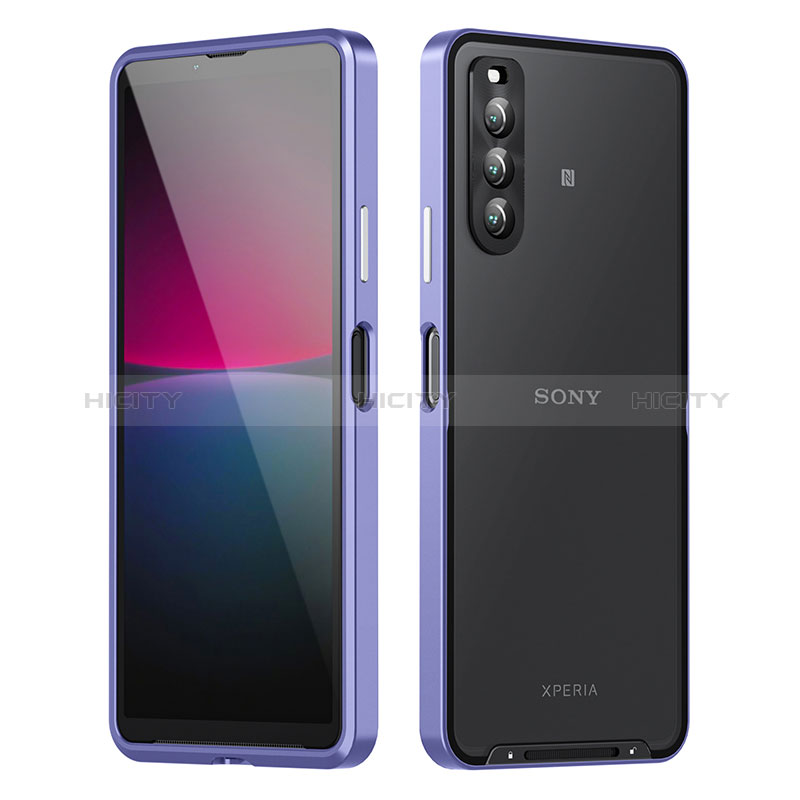 Custodia Lusso Metallo Laterale e Plastica Cover per Sony Xperia 10 IV SOG07