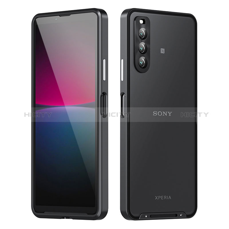 Custodia Lusso Metallo Laterale e Plastica Cover per Sony Xperia 5 IV