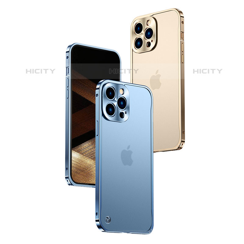 Custodia Lusso Metallo Laterale e Plastica Cover QC1 per Apple iPhone 15 Pro