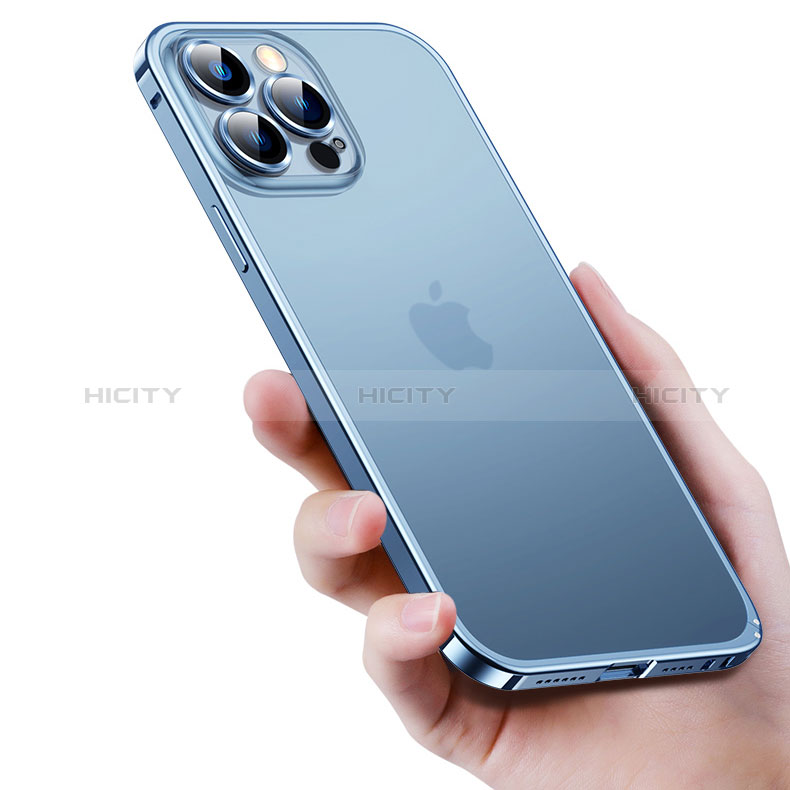 Custodia Lusso Metallo Laterale e Plastica Cover QC3 per Apple iPhone 15 Pro