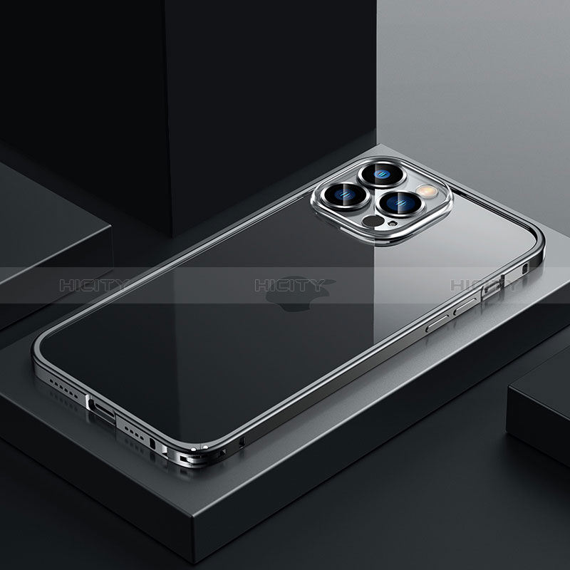 Custodia Lusso Metallo Laterale e Plastica Cover QC4 per Apple iPhone 15 Pro