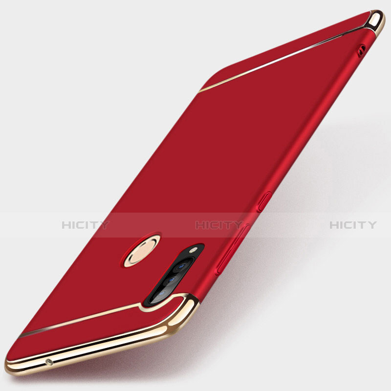 Custodia Lusso Metallo Laterale e Plastica Cover T01 per Huawei Nova 4e Rosso