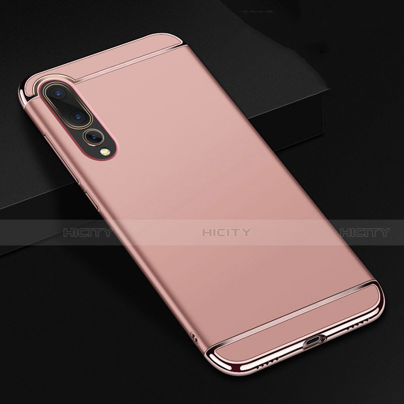 Custodia Lusso Metallo Laterale e Plastica Cover T01 per Huawei P20 Pro