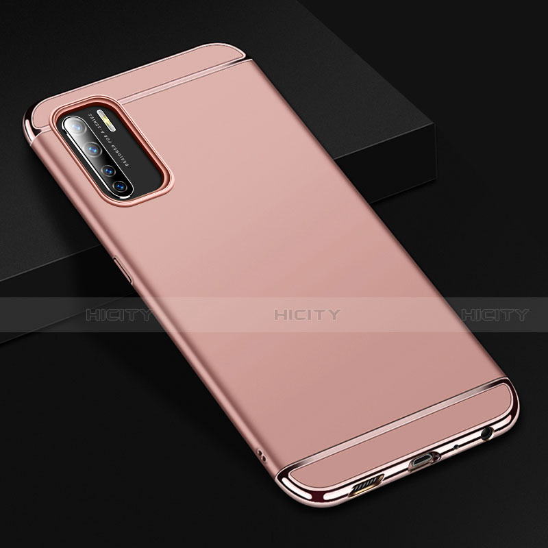 Custodia Lusso Metallo Laterale e Plastica Cover T02 per Oppo K7 5G