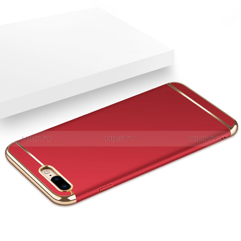 Custodia Lusso Metallo Laterale e Plastica F06 per Apple iPhone 7 Plus Rosso