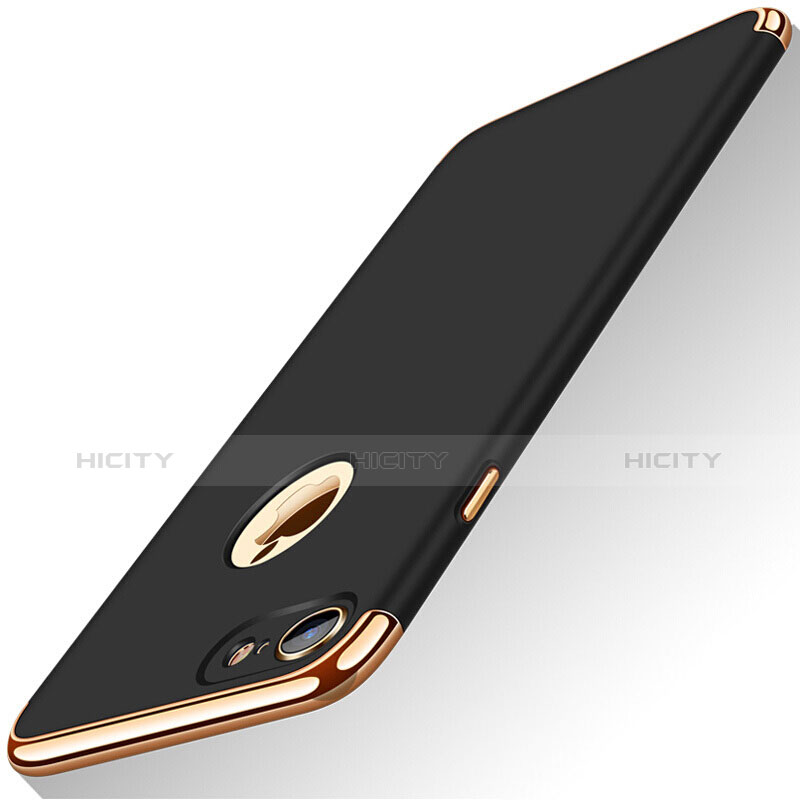 Custodia Lusso Metallo Laterale e Plastica M01 per Apple iPhone 8 Nero