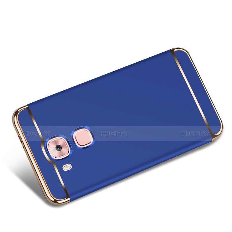 Custodia Lusso Metallo Laterale e Plastica M01 per Huawei G9 Plus Blu
