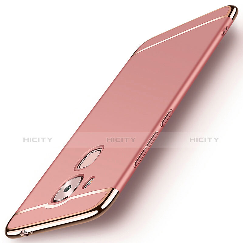Custodia Lusso Metallo Laterale e Plastica M01 per Huawei G9 Plus Oro Rosa
