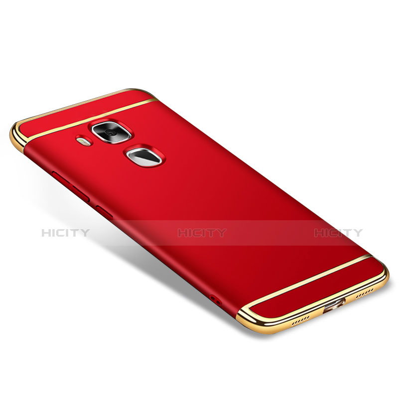 Custodia Lusso Metallo Laterale e Plastica M01 per Huawei Nova Plus Rosso