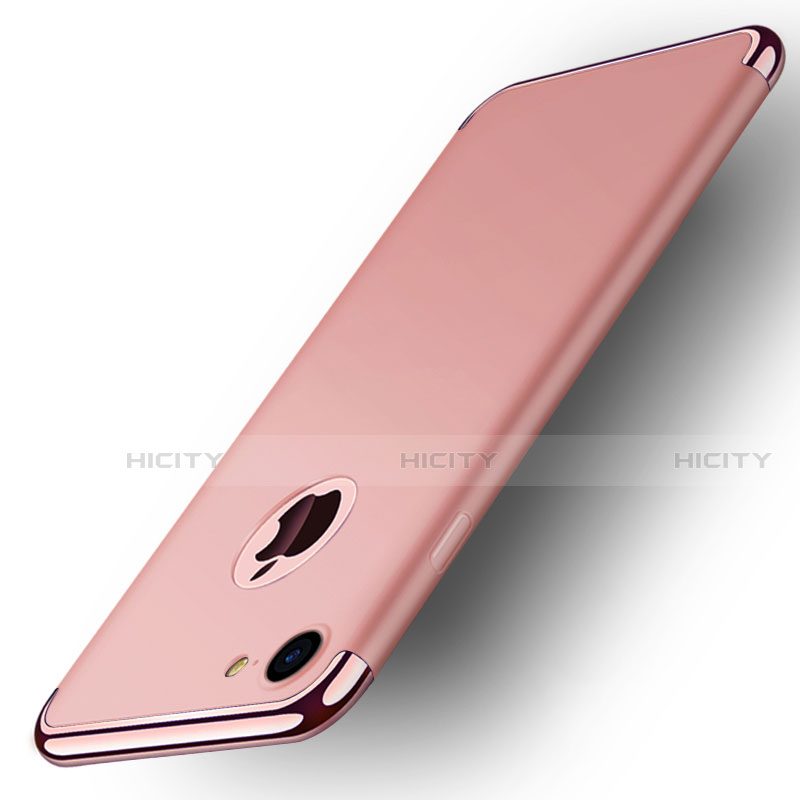 Custodia Lusso Metallo Laterale e Plastica M02 per Apple iPhone SE (2020) Oro Rosa