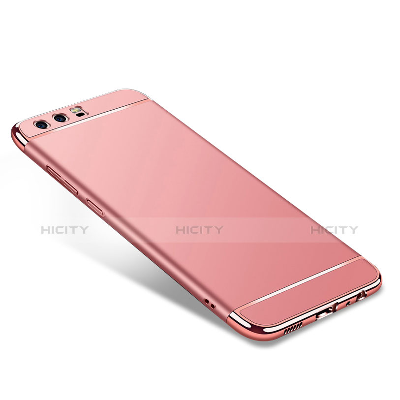 Custodia Lusso Metallo Laterale e Plastica M02 per Huawei P10 Oro Rosa