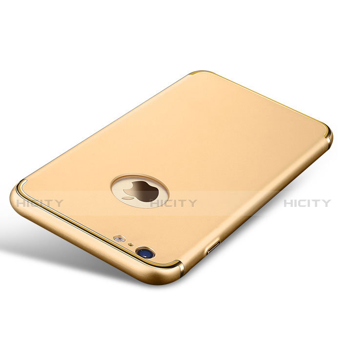 Custodia Lusso Metallo Laterale e Plastica per Apple iPhone 6 Plus Oro