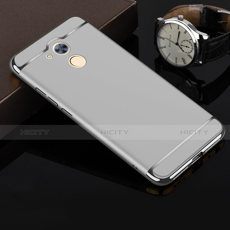 Custodia Lusso Metallo Laterale e Plastica per Huawei Honor 6A Argento