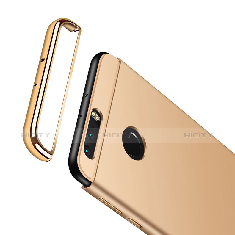 Custodia Lusso Metallo Laterale e Plastica per Huawei Honor 8 Oro