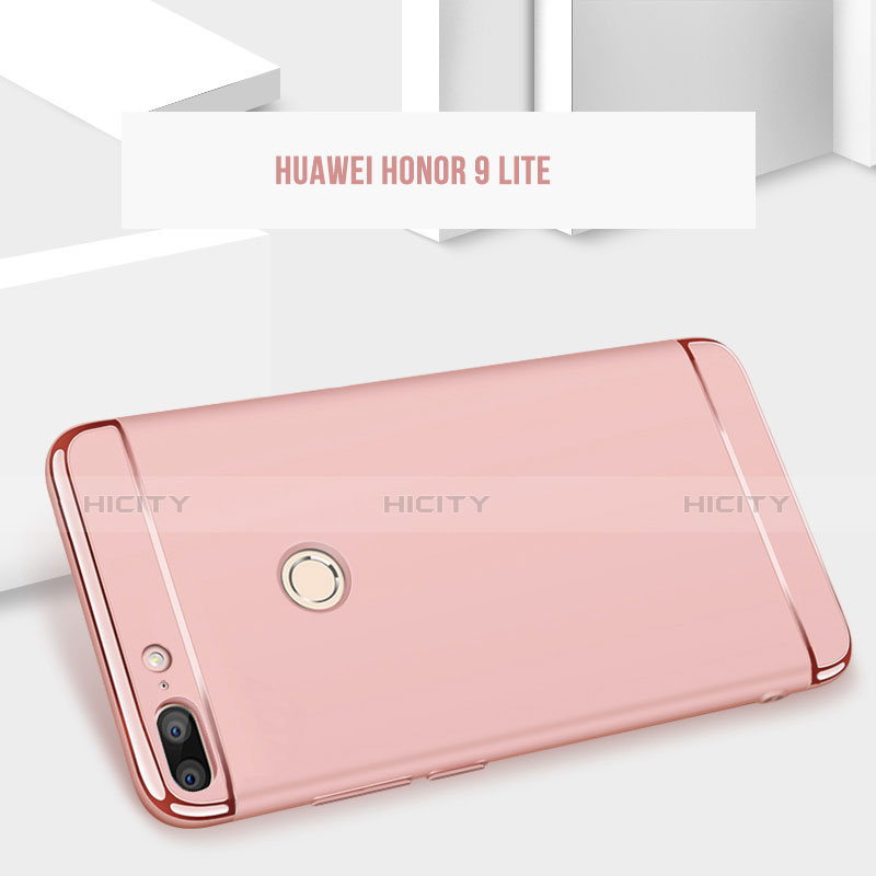 Custodia Lusso Metallo Laterale e Plastica per Huawei Honor 9 Lite Rosa