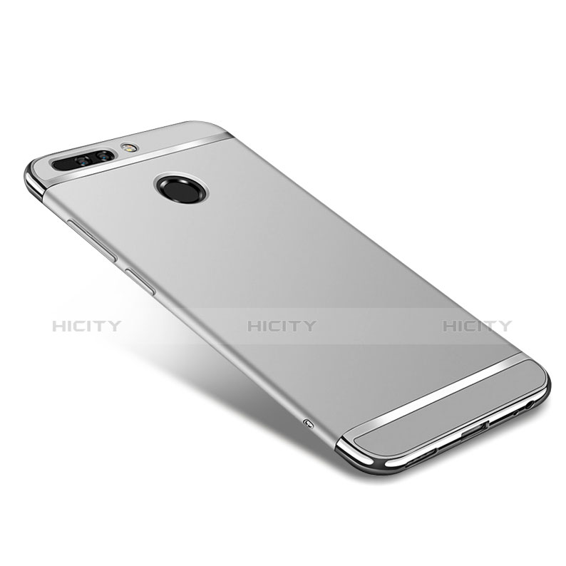 Custodia Lusso Metallo Laterale e Plastica per Huawei Honor V9 Argento