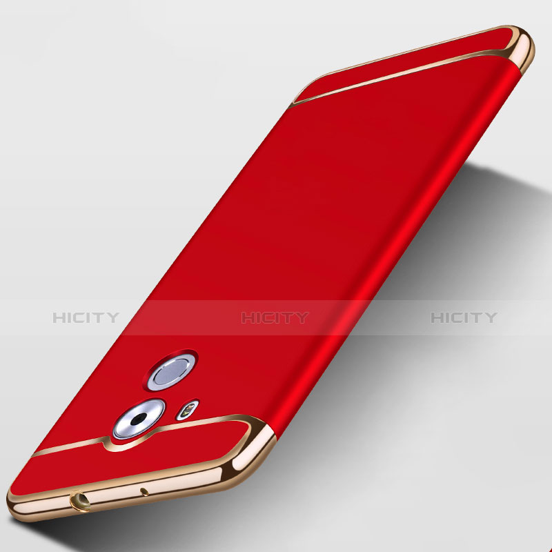 Custodia Lusso Metallo Laterale e Plastica per Huawei Mate 8 Rosso