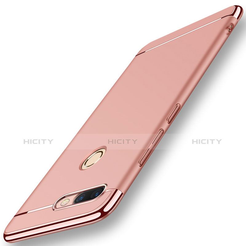Custodia Lusso Metallo Laterale e Plastica per Huawei Nova 2 Plus Oro Rosa