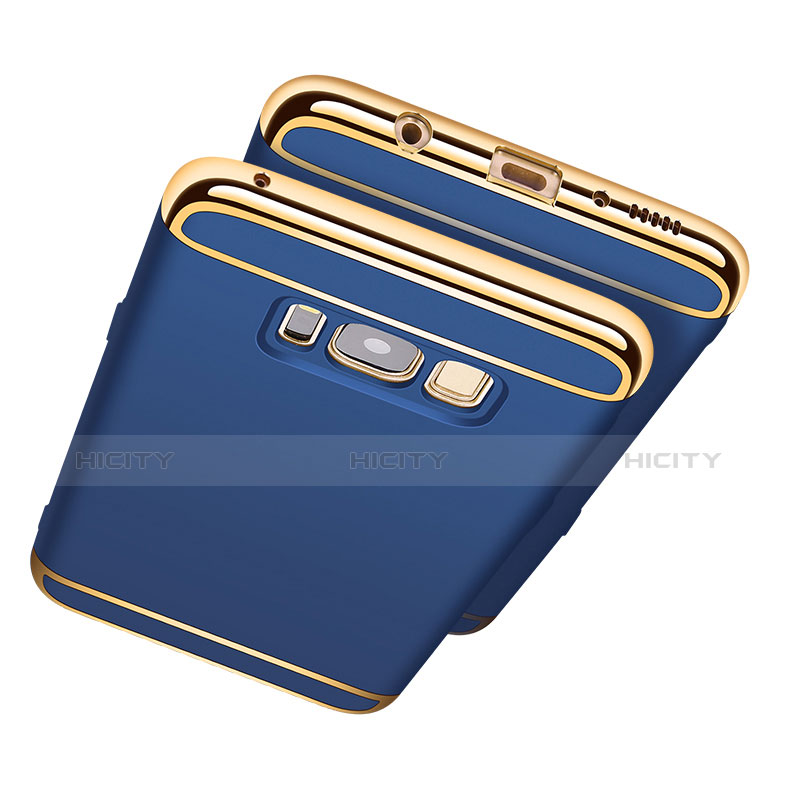 Custodia Lusso Metallo Laterale e Plastica per Samsung Galaxy S8 Blu