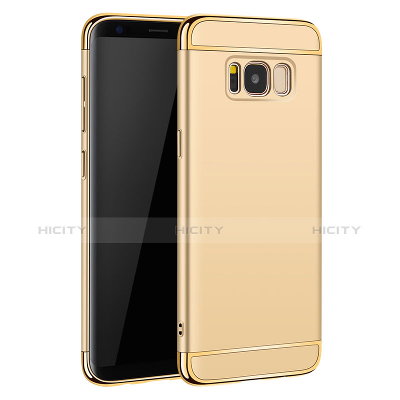 Custodia Lusso Metallo Laterale e Plastica per Samsung Galaxy S8 Oro