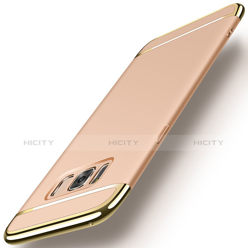 Custodia Lusso Metallo Laterale e Plastica per Samsung Galaxy S8 Oro