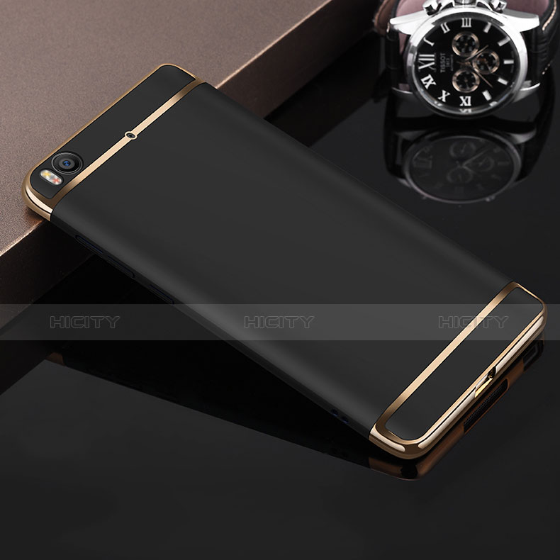 Custodia Lusso Metallo Laterale e Plastica per Xiaomi Mi 5S 4G Nero