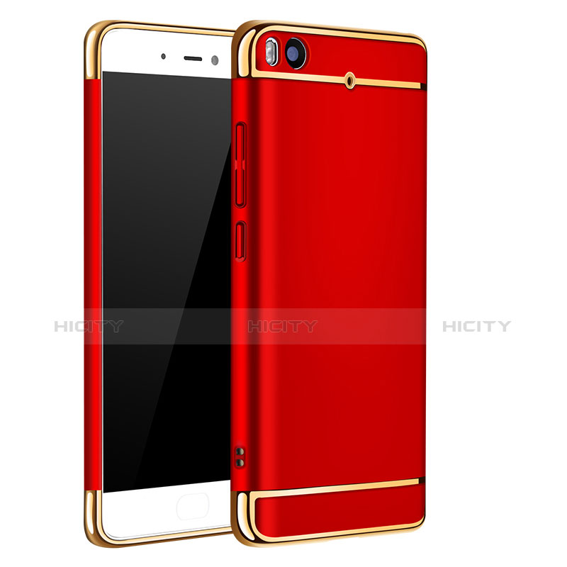 Custodia Lusso Metallo Laterale e Plastica per Xiaomi Mi 5S 4G Rosso