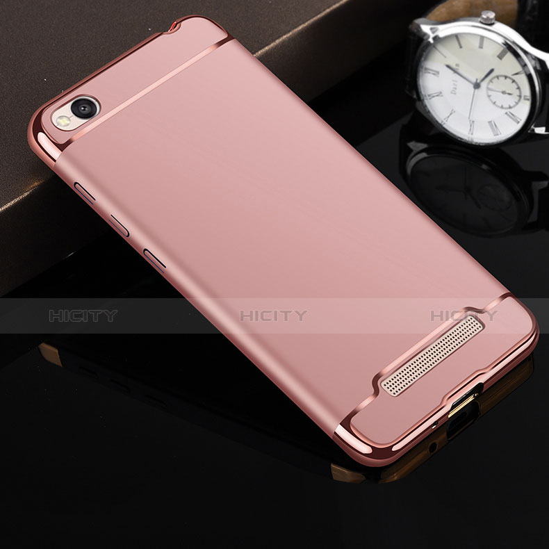 Custodia Lusso Metallo Laterale e Plastica per Xiaomi Redmi 4A Oro Rosa
