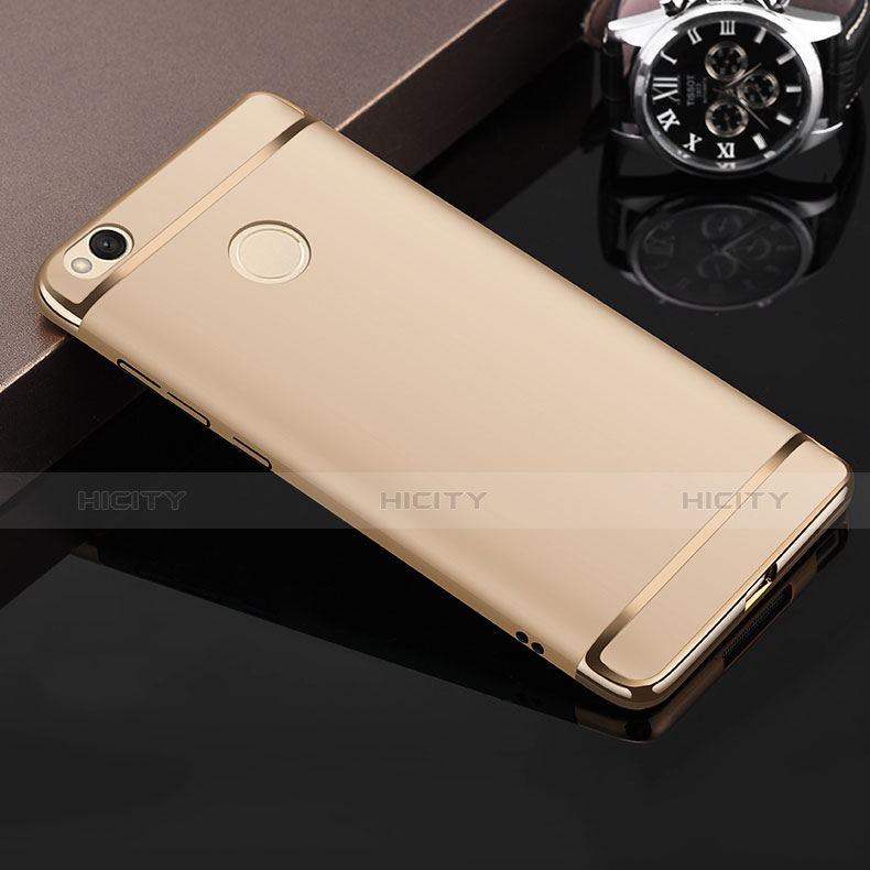Custodia Lusso Metallo Laterale e Plastica per Xiaomi Redmi 4X Oro