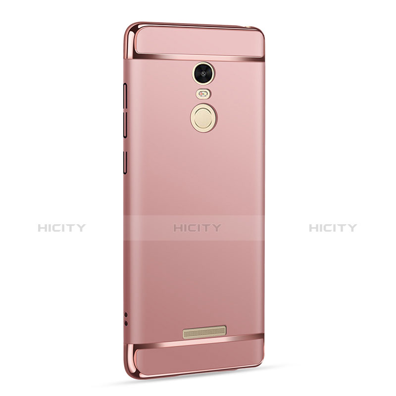 Custodia Lusso Metallo Laterale e Plastica per Xiaomi Redmi Note 3 Oro Rosa
