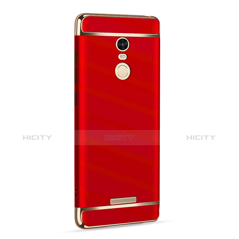 Custodia Lusso Metallo Laterale e Plastica per Xiaomi Redmi Note 3 Pro Rosso