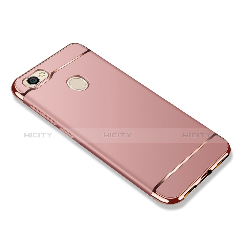 Custodia Lusso Metallo Laterale e Plastica per Xiaomi Redmi Note 5A Prime Oro Rosa