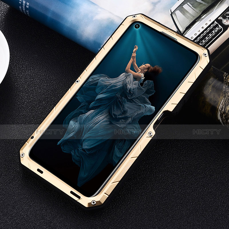 Custodia Lusso Metallo Laterale e Silicone Cover T01 per Huawei Honor 20 Pro