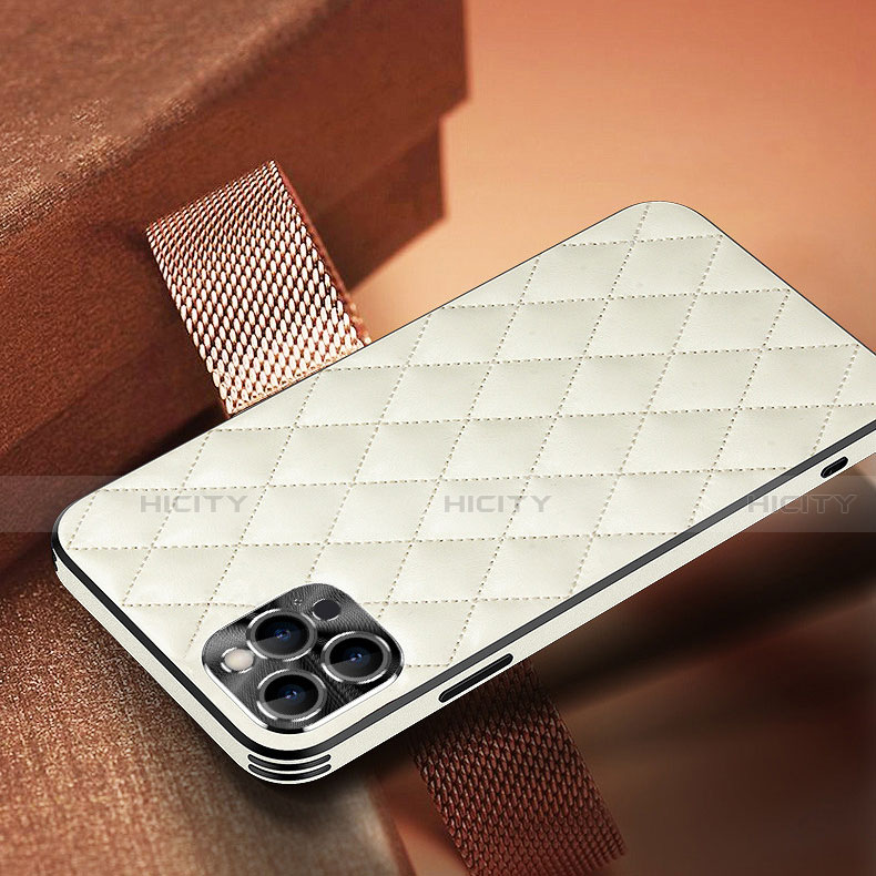 Custodia Lusso Pelle Cover A07 per Apple iPhone 13 Pro Max Bianco