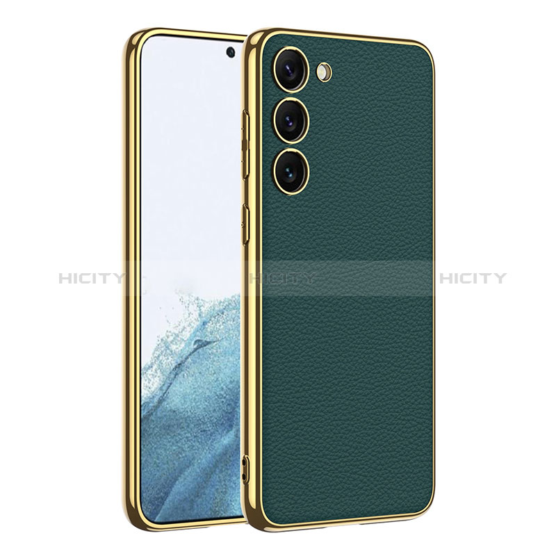 Custodia Lusso Pelle Cover AC5 per Samsung Galaxy S22 5G Verde