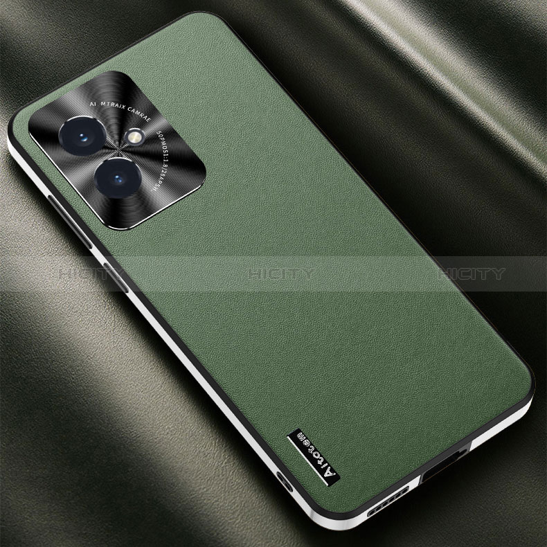 Custodia Lusso Pelle Cover AT2 per Huawei Honor 100 5G Verde