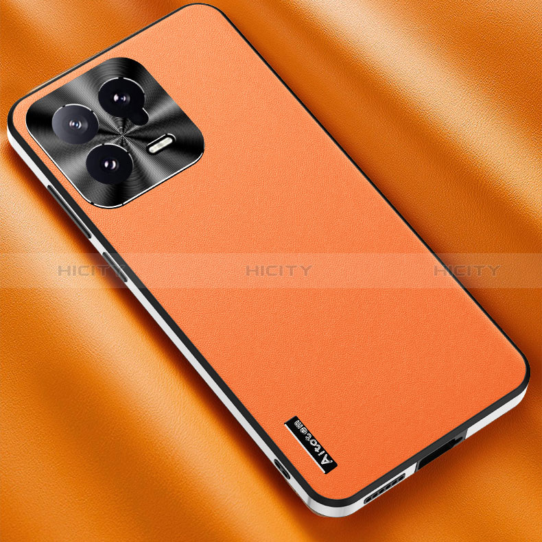 Custodia Lusso Pelle Cover AT2 per Xiaomi Mi 13 5G Arancione