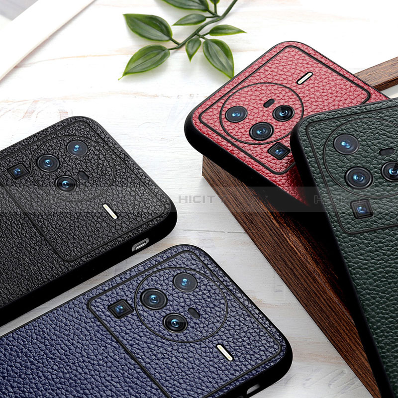 Custodia Lusso Pelle Cover B02H per Vivo X80 Pro 5G