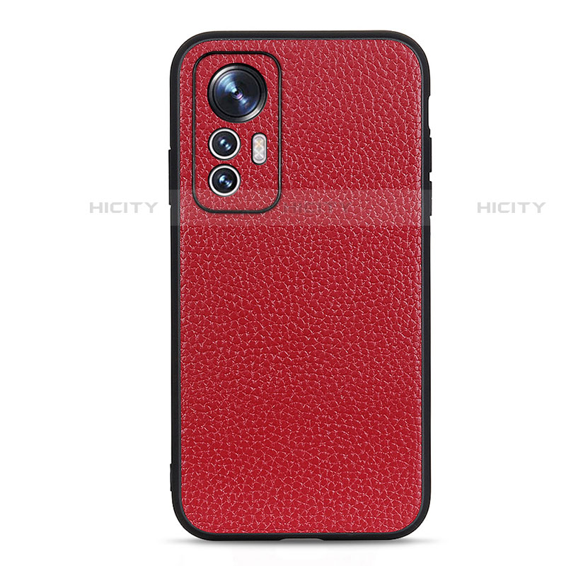 Custodia Lusso Pelle Cover B02H per Xiaomi Mi 12S Pro 5G Rosso