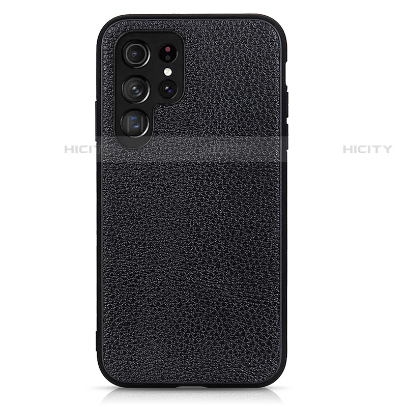 Custodia Lusso Pelle Cover B05H per Samsung Galaxy S23 Ultra 5G Nero