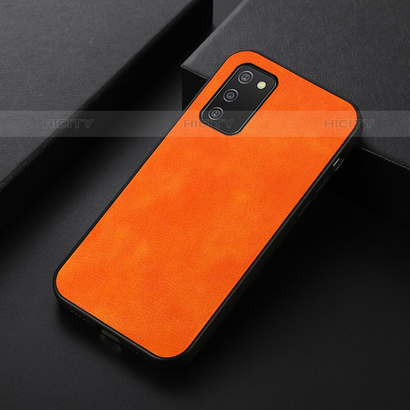 Custodia Lusso Pelle Cover B06H per Samsung Galaxy M02s Arancione