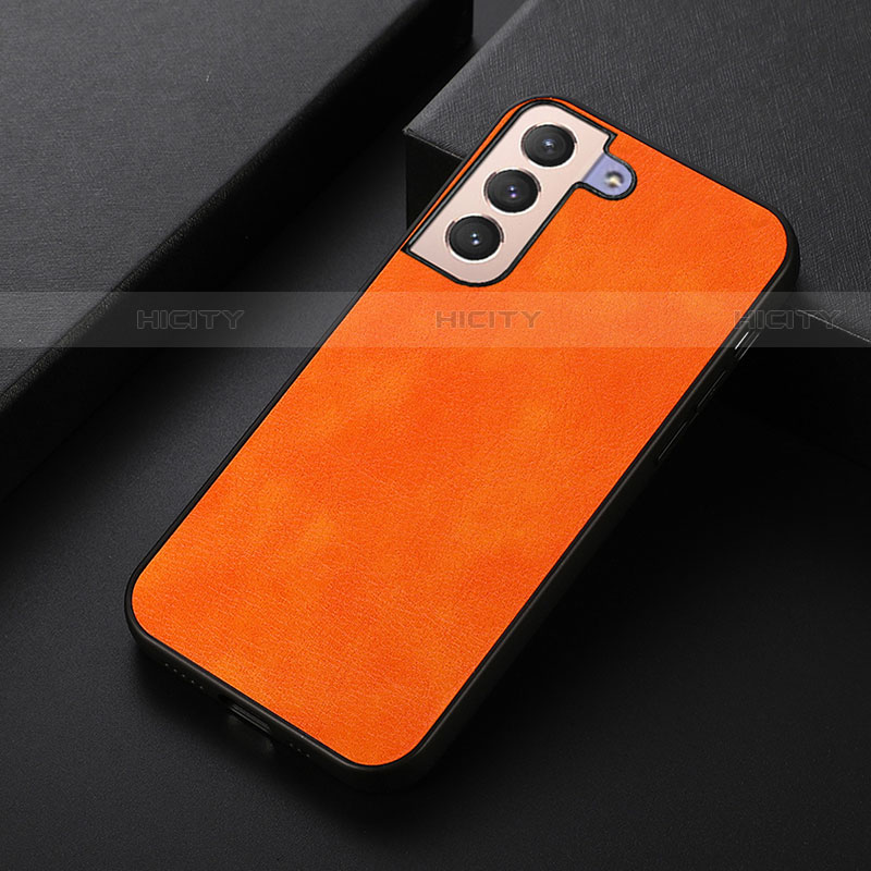 Custodia Lusso Pelle Cover B06H per Samsung Galaxy S21 FE 5G Arancione